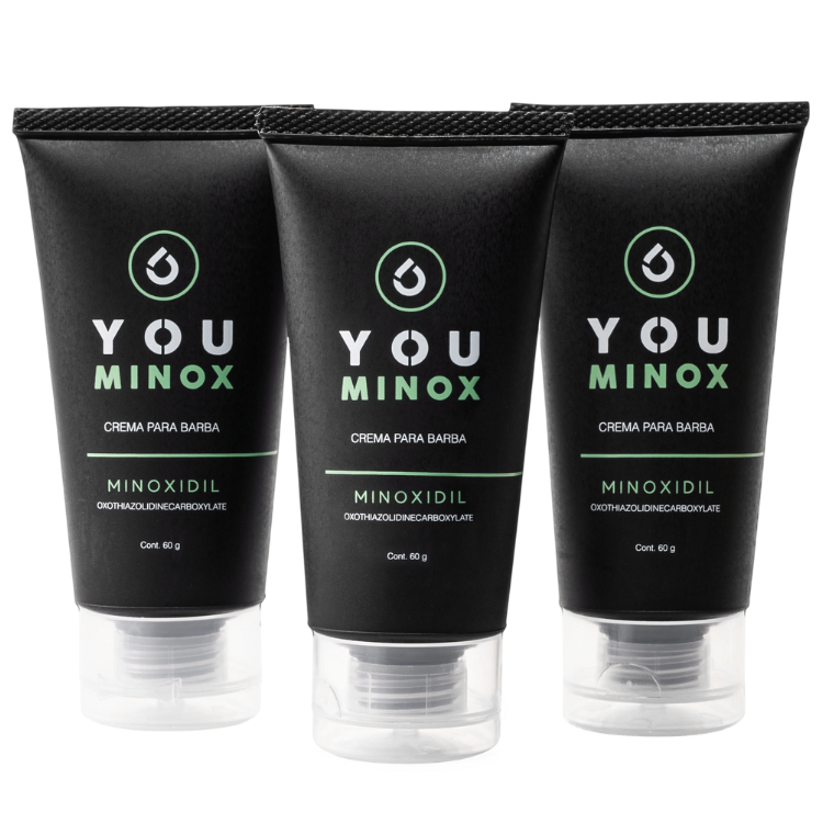 Caja de 3 Frascos de Minoxidil en Crema