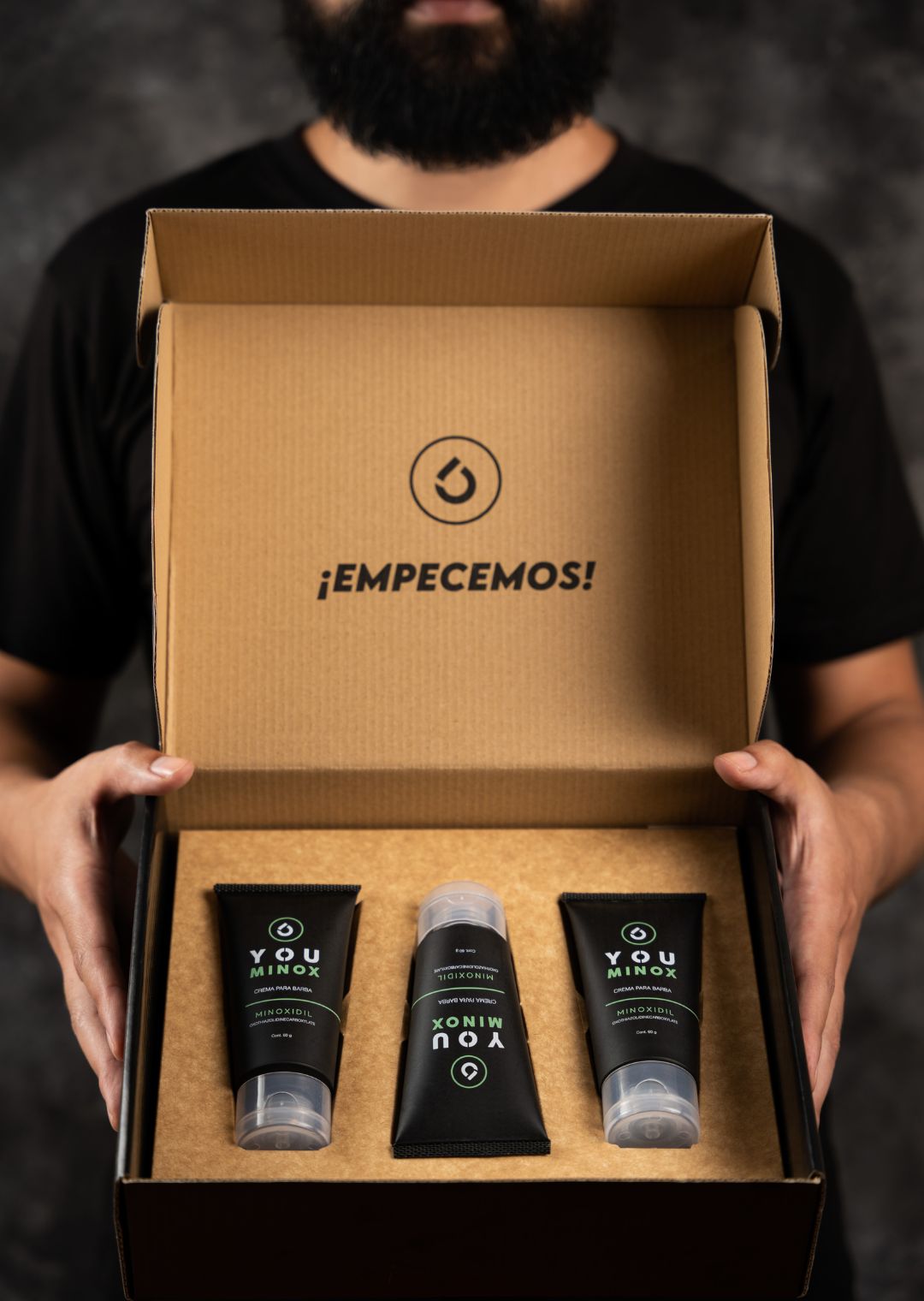 Caja de 3 Frascos de Minoxidil en Crema